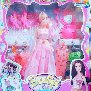 Beautiful Barbie Girl with Dresses