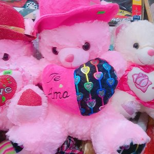 Love Teddy Bear In Pink Color