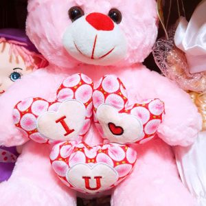 Pink I love You Teddy Bear