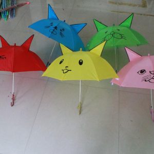 Cat Print Umbrella For Kids