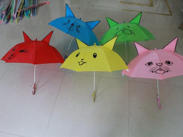 Cat Print Umbrella For Kids
