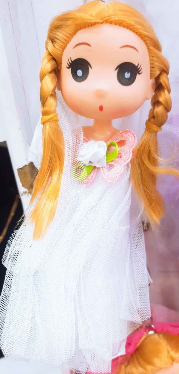 keychain white doll