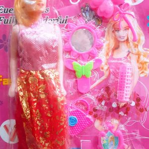 Cute Barbie Set With Beauty Set