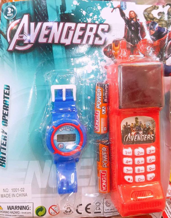 Avengers Mobile And Watch Set